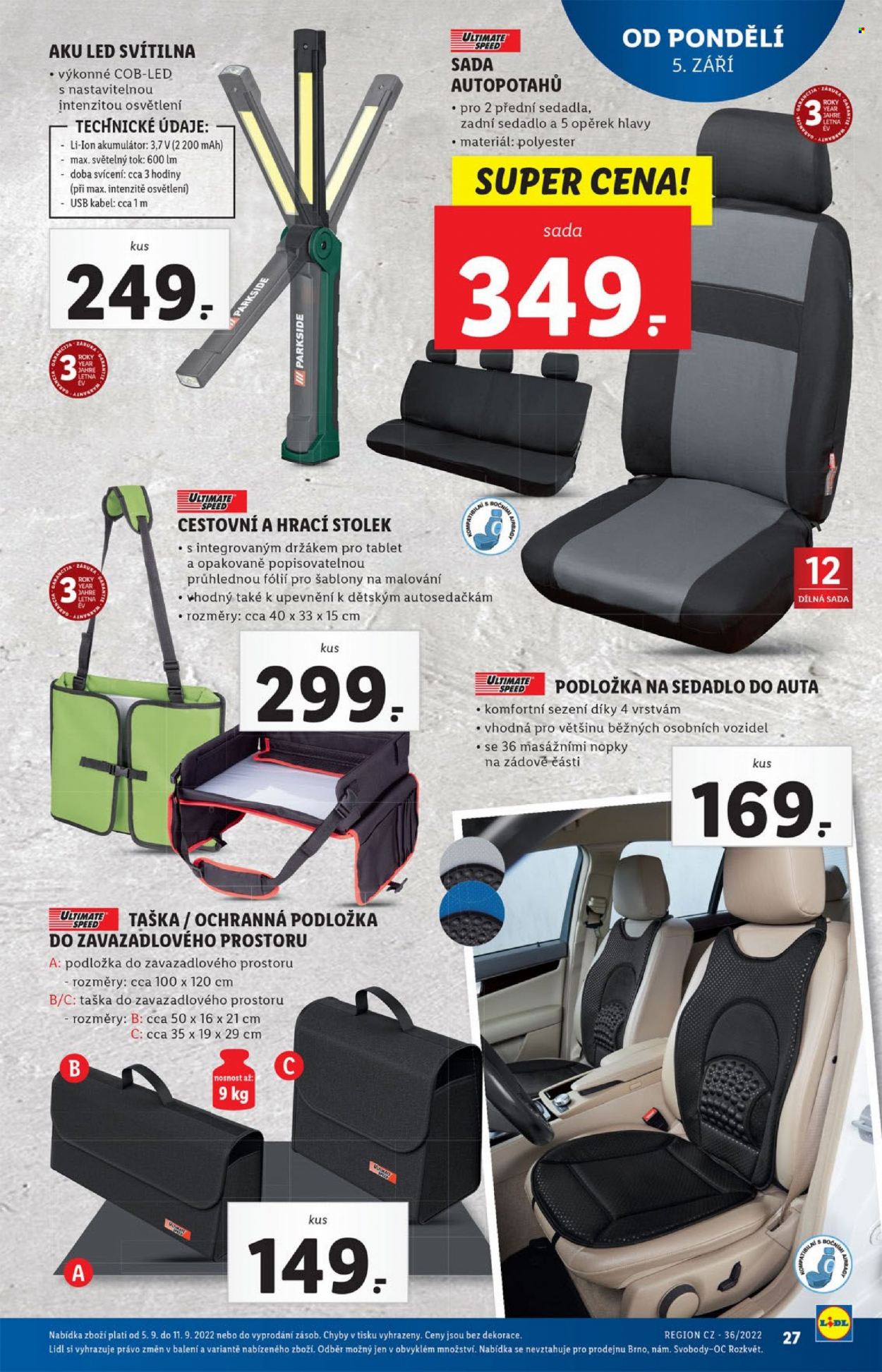 Leták Lidl - 5.9.2022 - 11.9.2022. Strana 27