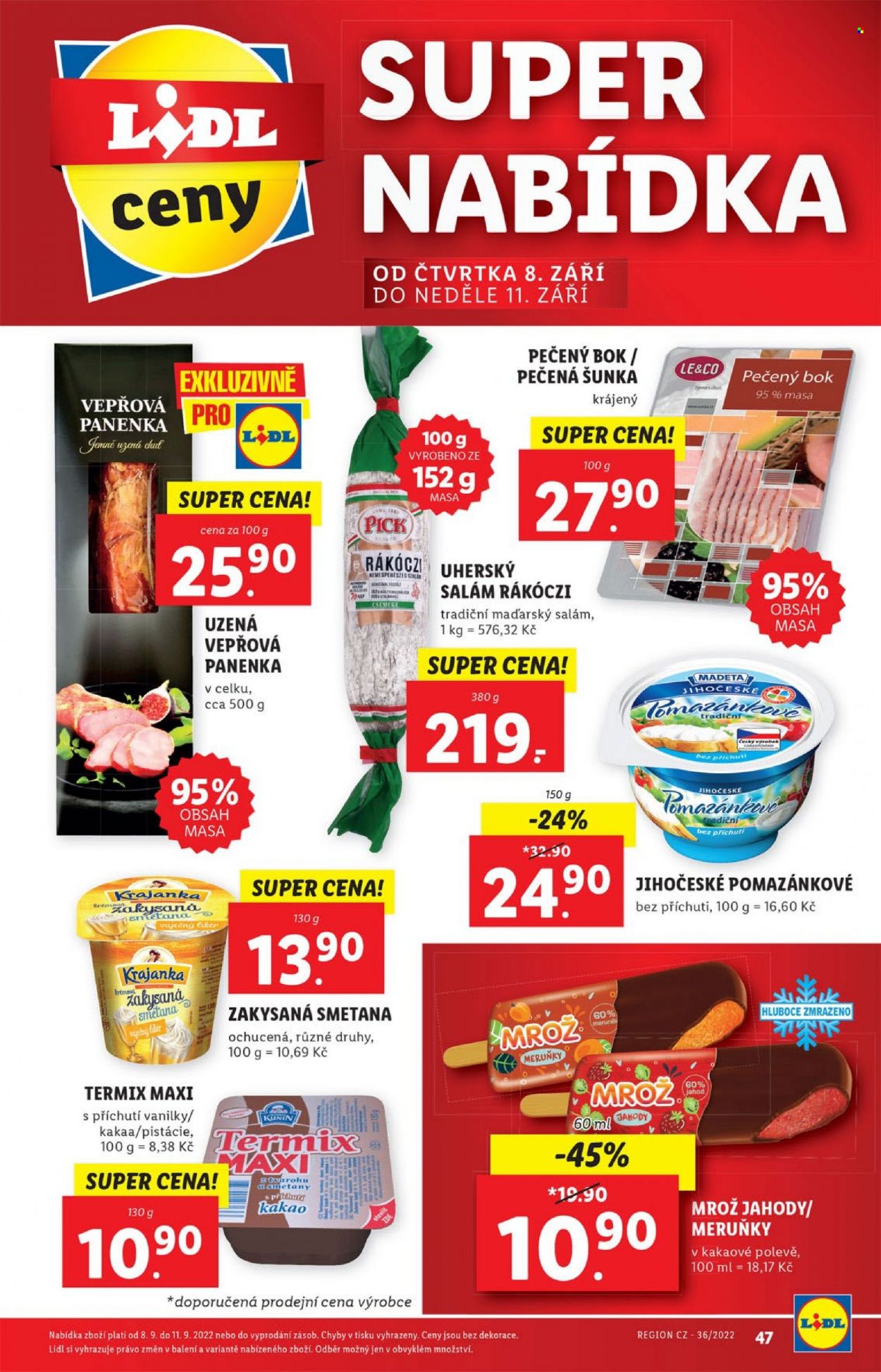 Leták Lidl - 5.9.2022 - 11.9.2022. Strana 47