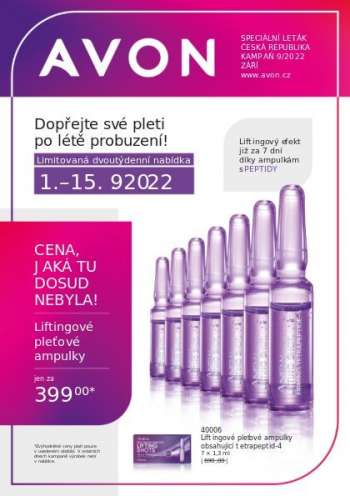 Leták AVON - 1.9.2022 - 30.9.2022.