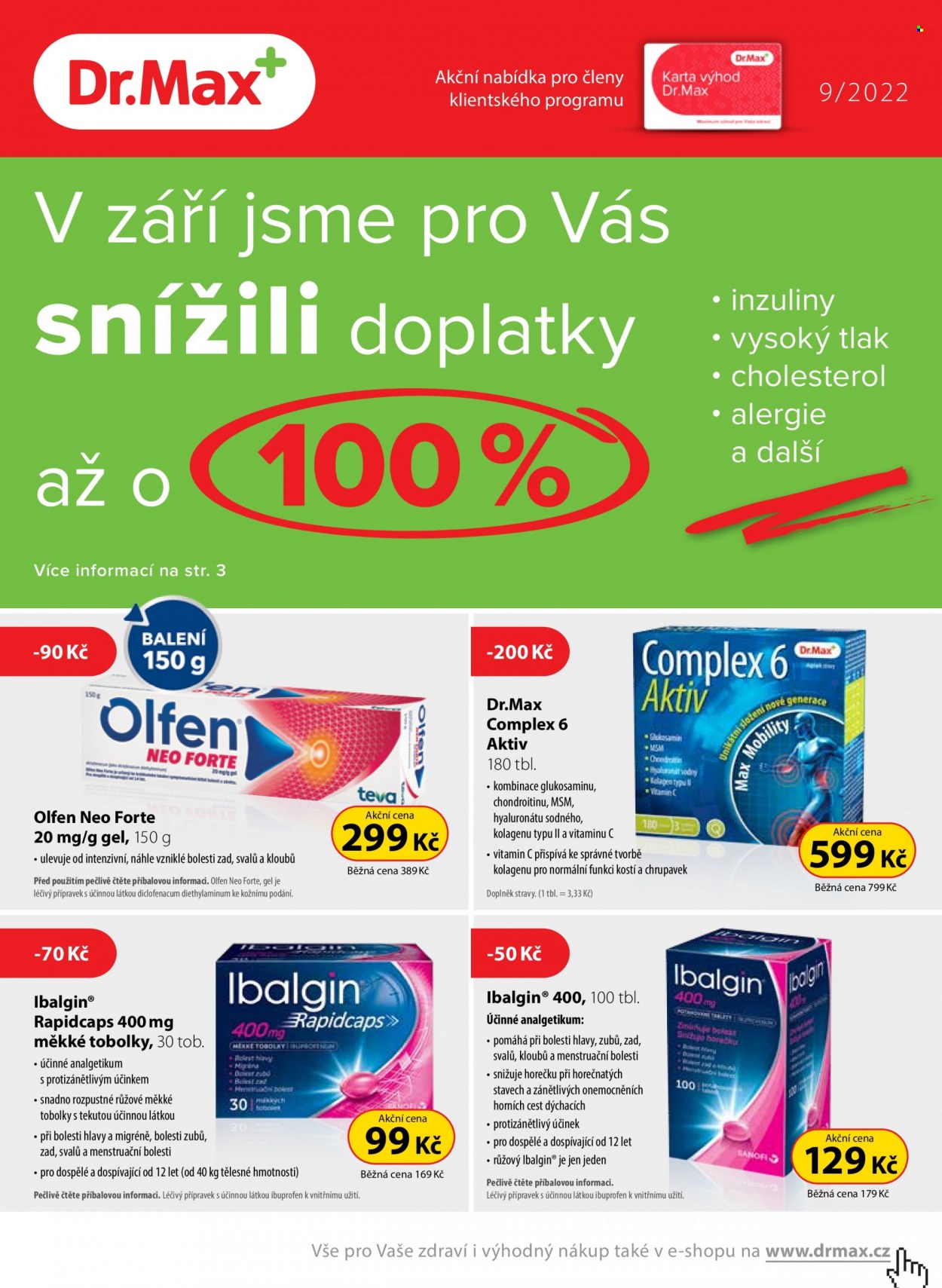 Leták Dr. Max - 1.9.2022 - 30.9.2022. Strana 1