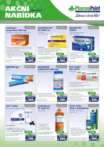 Leták PharmaPoint - 1.9.2022 - 30.9.2022.