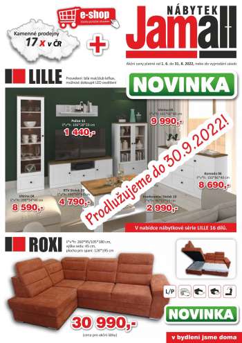 Leták Nábytek Jamall - 1.6.2022 - 30.9.2022.