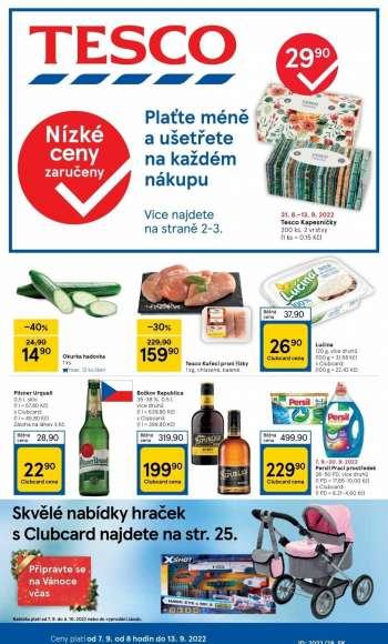 Leták TESCO - 7.9.2022 - 13.9.2022.
