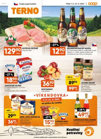 Leták coop TERNO - 7.9.2022 - 13.9.2022.