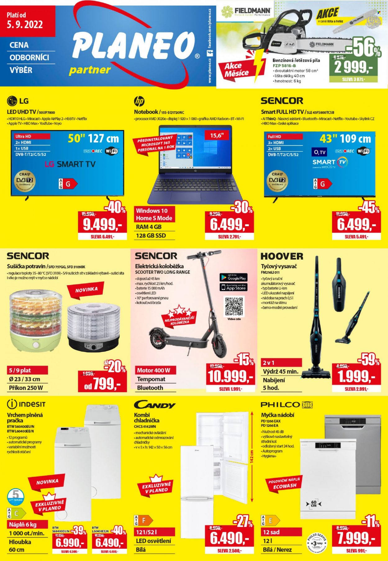 Leták PLANEO Elektro - 5.9.2022 - 11.9.2022. Strana 1