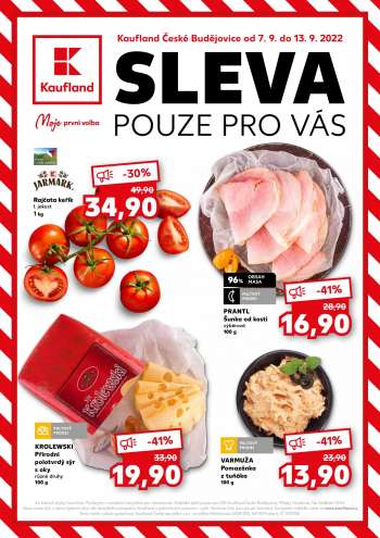 Leták Kaufland - 7.9.2022 - 13.9.2022.