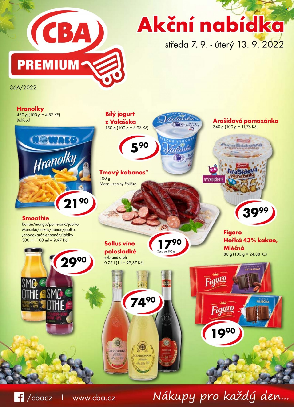Leták CBA Premium - 7.9.2022 - 13.9.2022. Strana 1