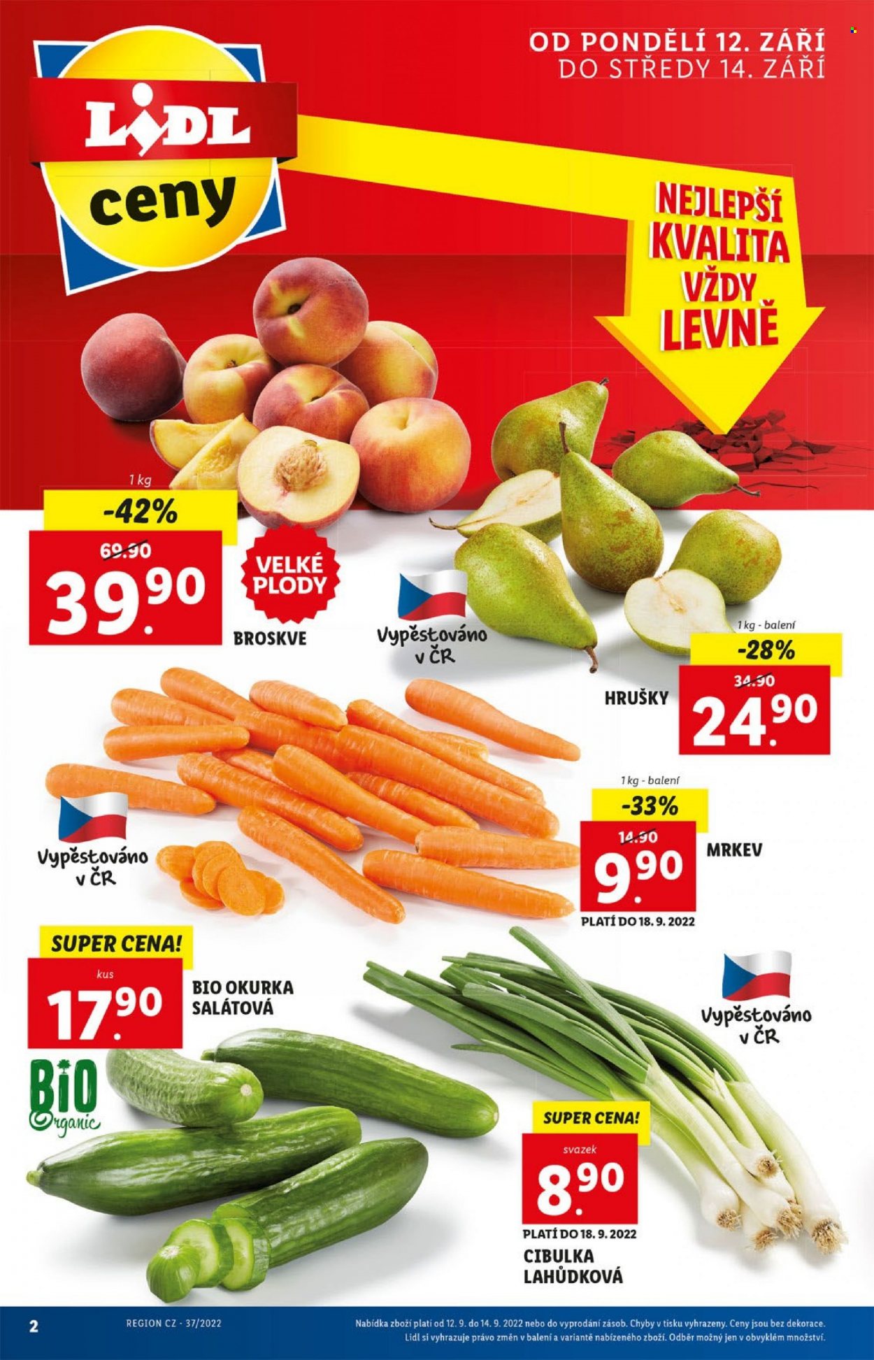 Leták Lidl - 12.9.2022 - 18.9.2022. Strana 2