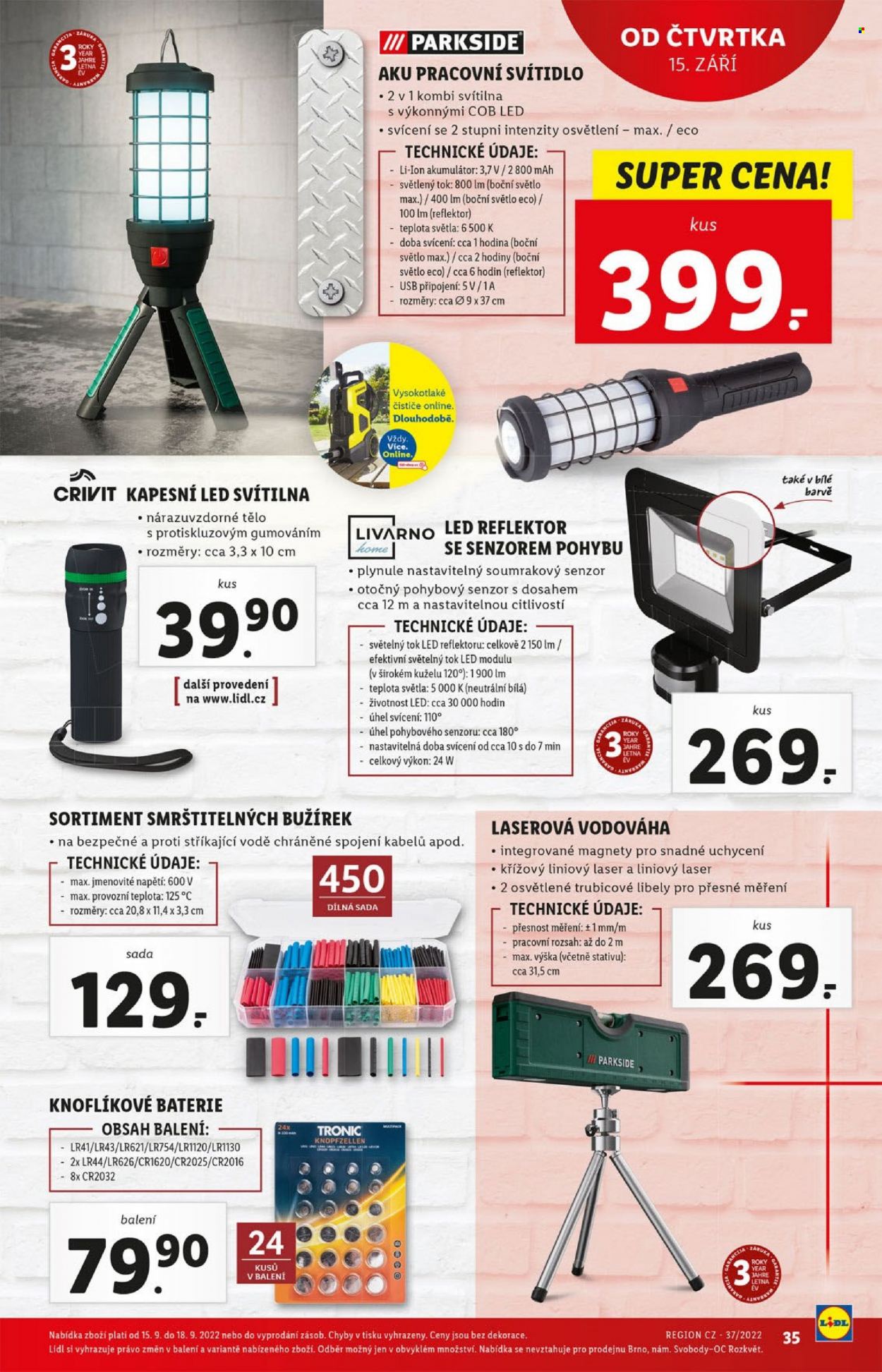 Leták Lidl - 12.9.2022 - 18.9.2022. Strana 35