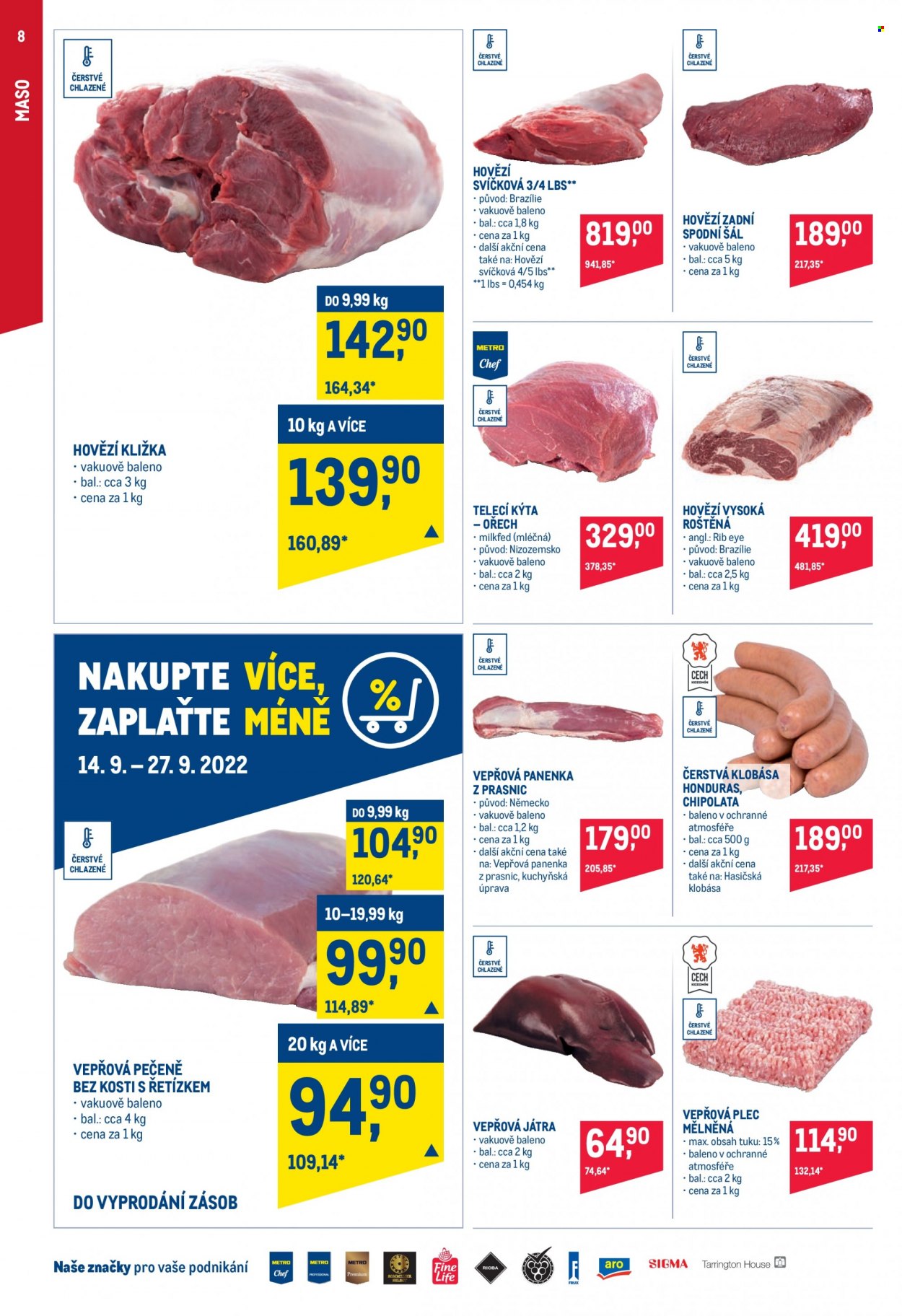 Leták MAKRO - 14.9.2022 - 27.9.2022. Strana 8