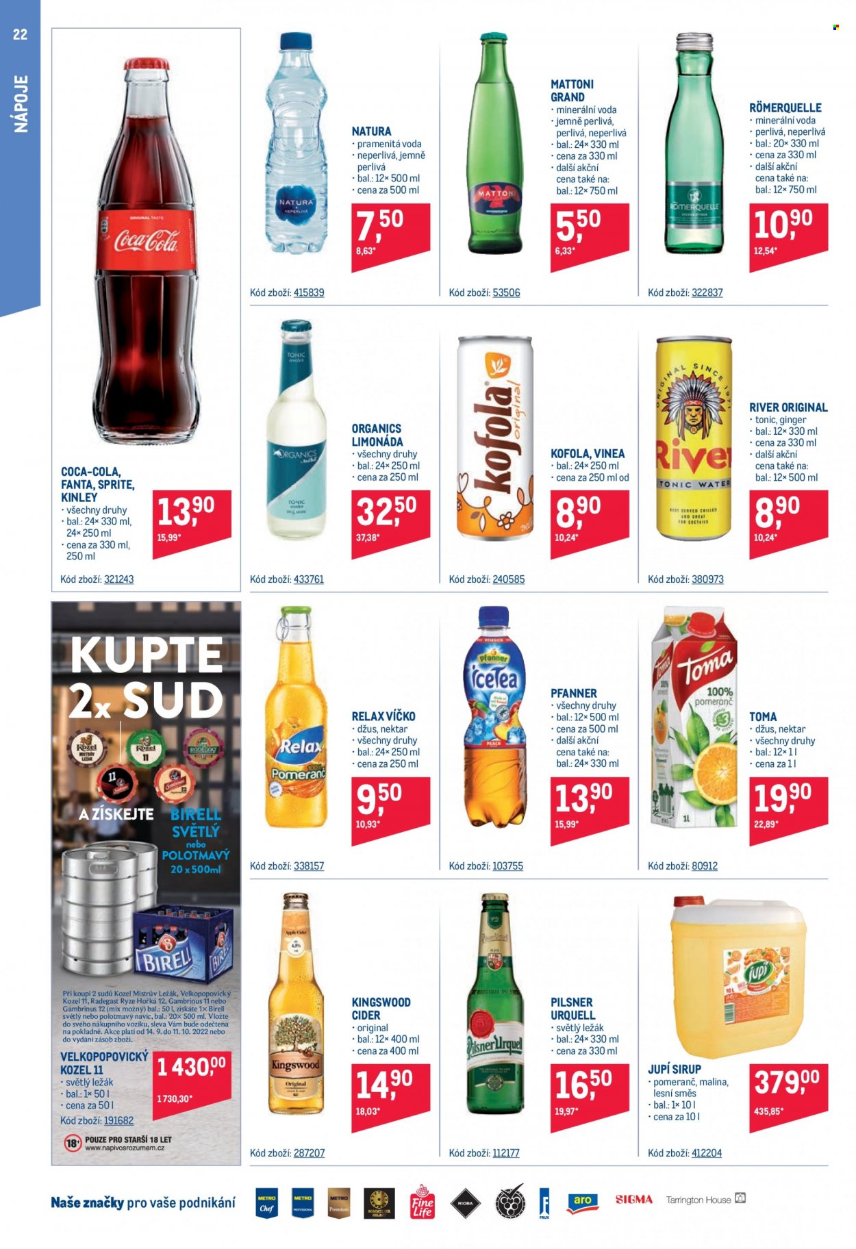 Leták MAKRO - 14.9.2022 - 27.9.2022. Strana 22