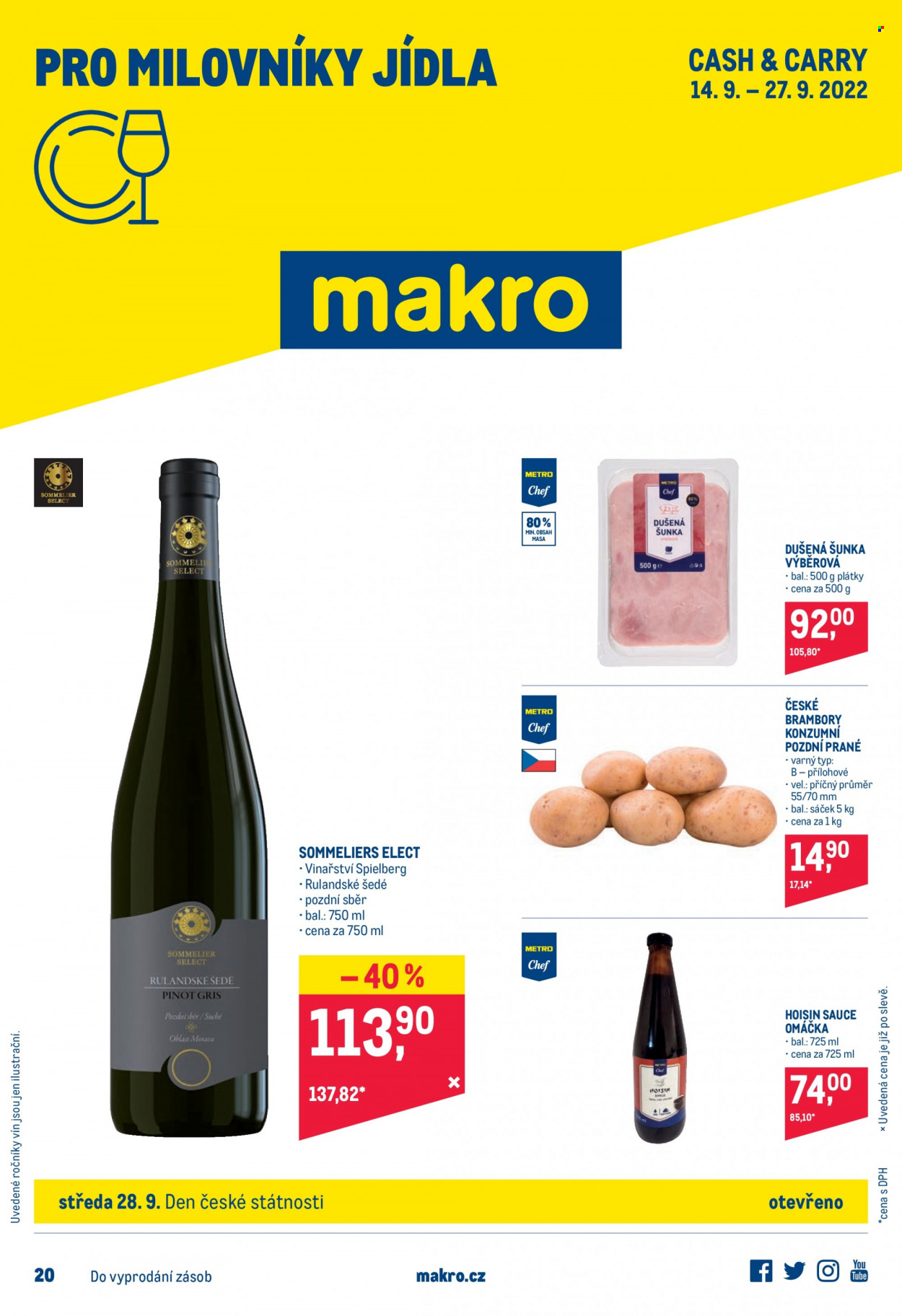 Leták MAKRO - 14.9.2022 - 27.9.2022. Strana 1
