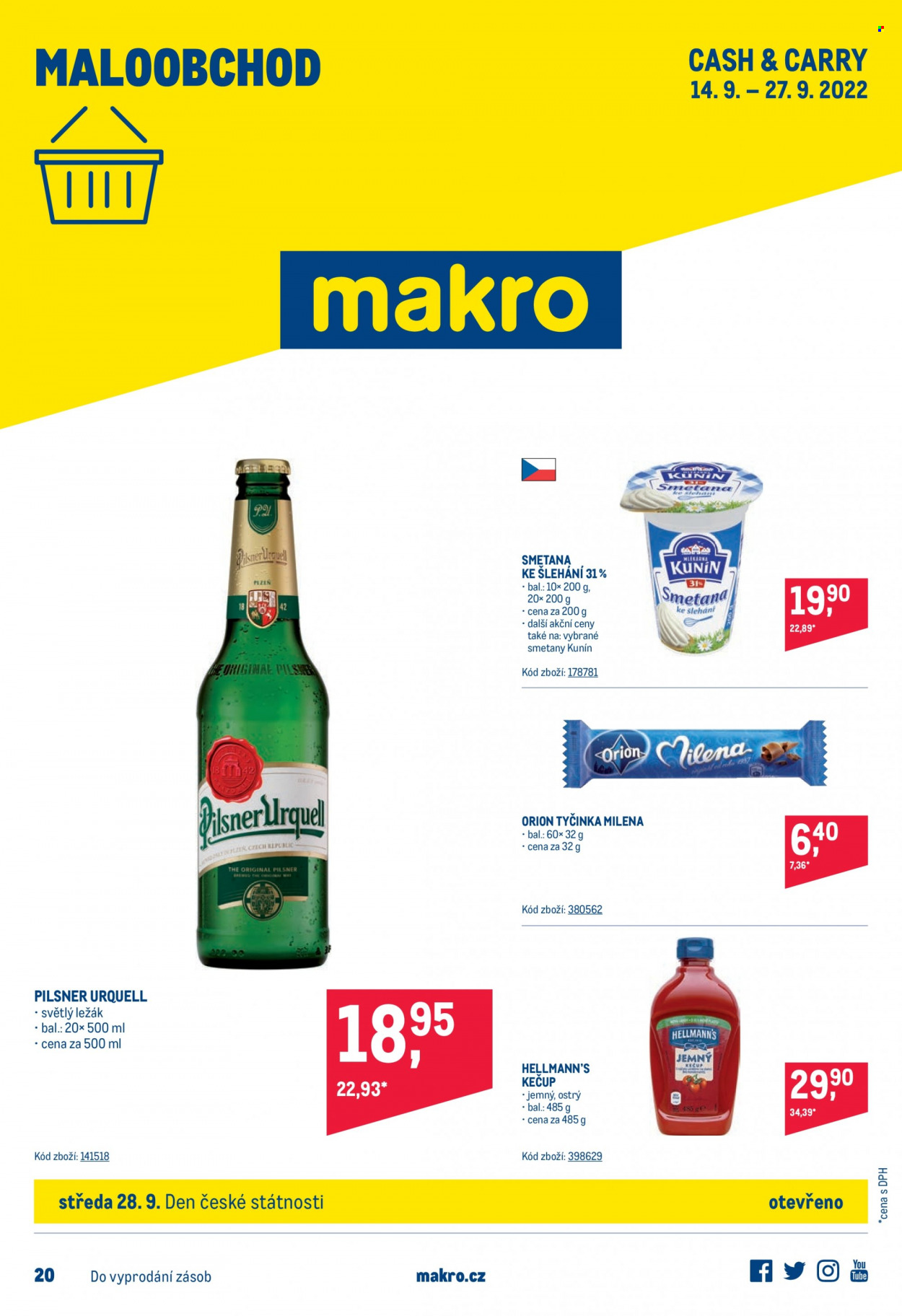 Leták MAKRO - 14.9.2022 - 27.9.2022. Strana 1