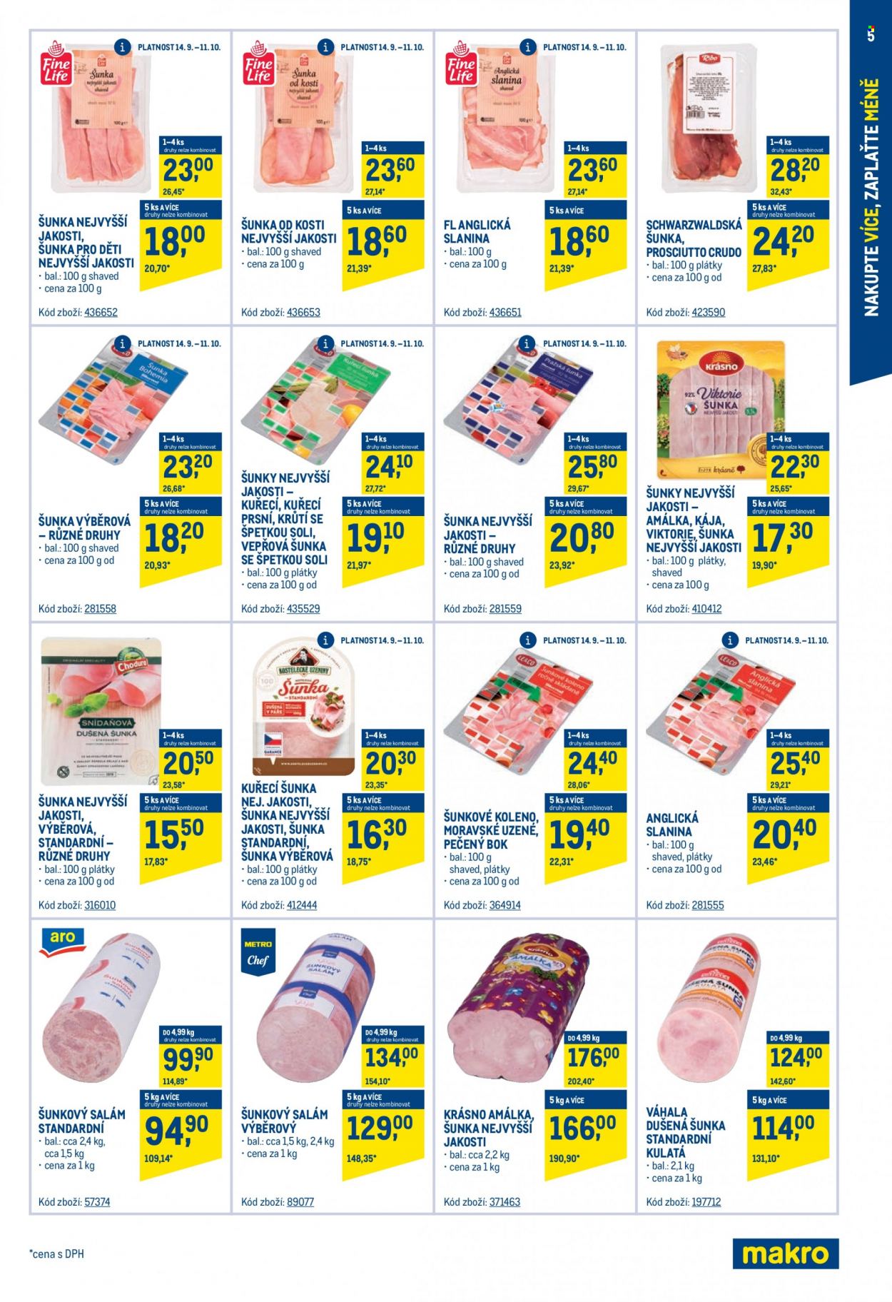 Leták MAKRO - 14.9.2022 - 22.11.2022. Strana 5
