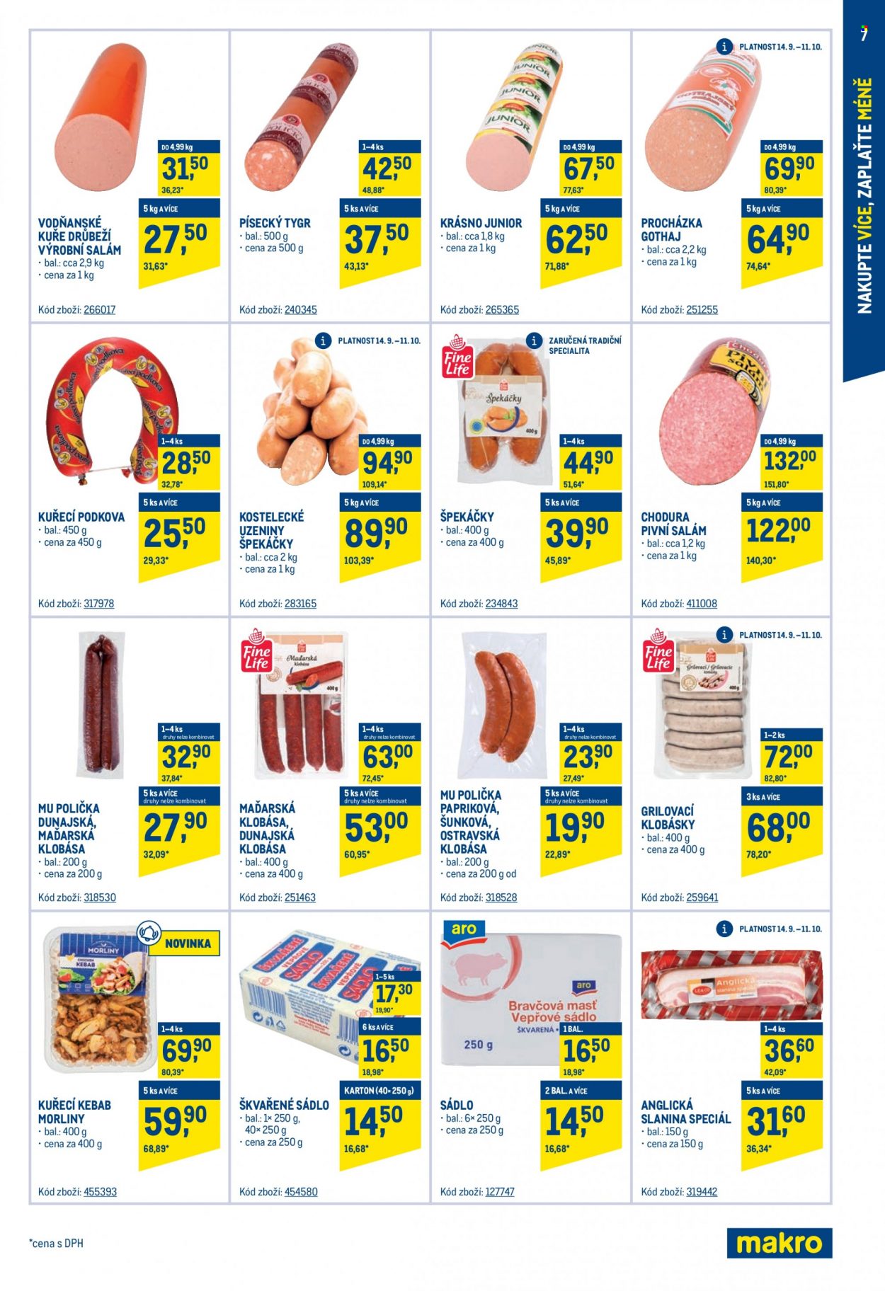 Leták MAKRO - 14.9.2022 - 22.11.2022. Strana 7