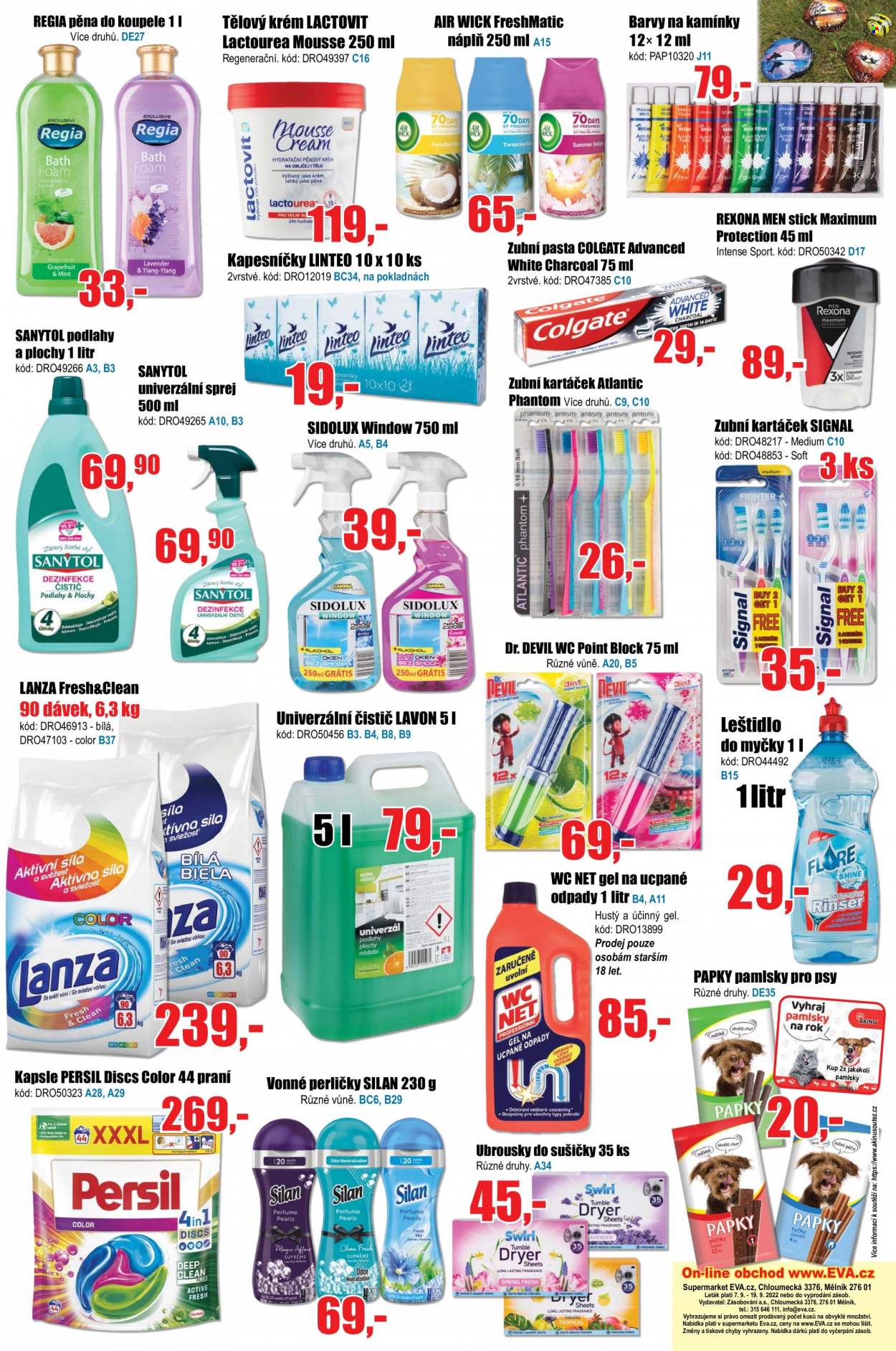 Leták EVA supermarket - 7.9.2022 - 19.9.2022. Strana 6