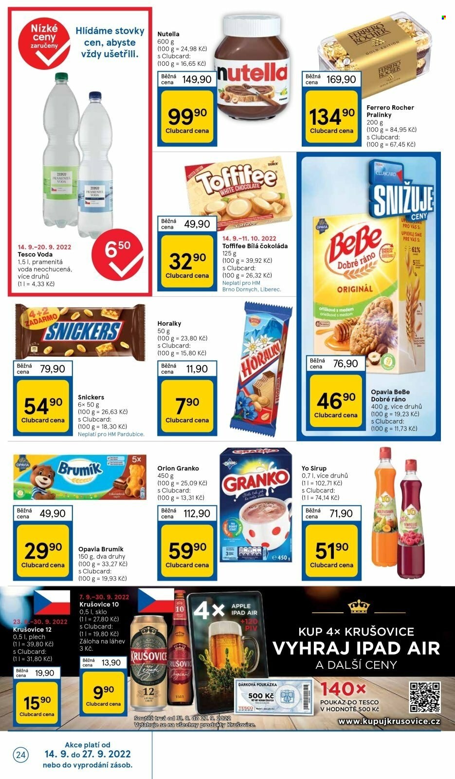 Leták TESCO - 14.9.2022 - 20.9.2022. Strana 24