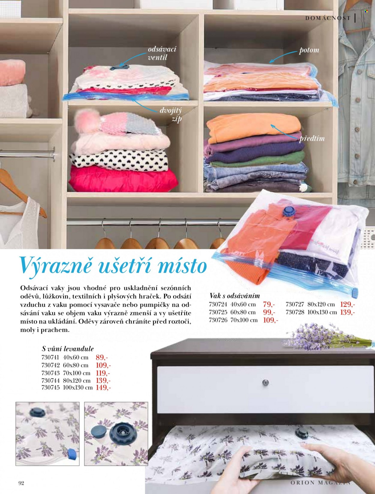 Leták Orion. Strana 92