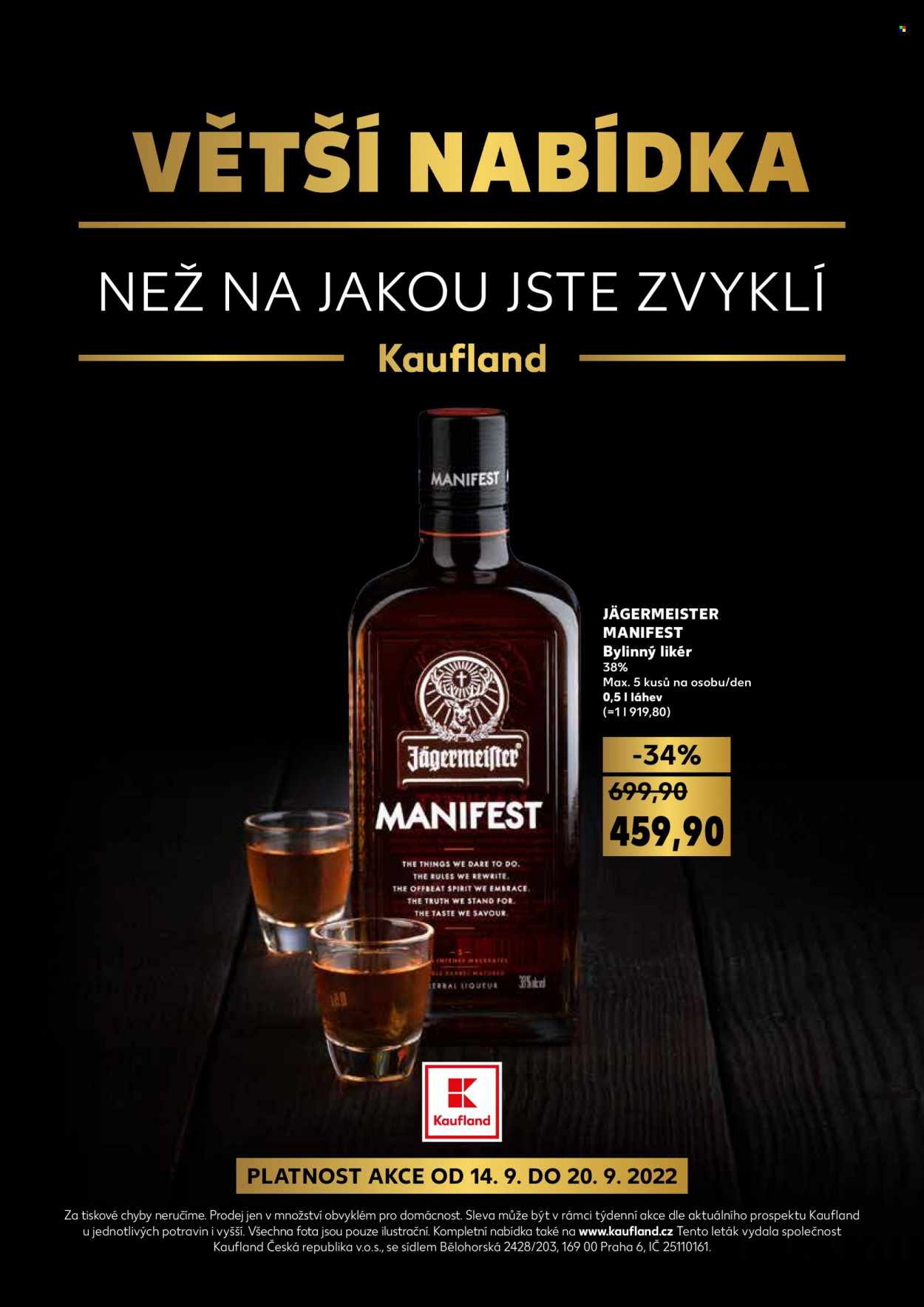 Leták Kaufland - 14.9.2022 - 20.9.2022. Strana 1