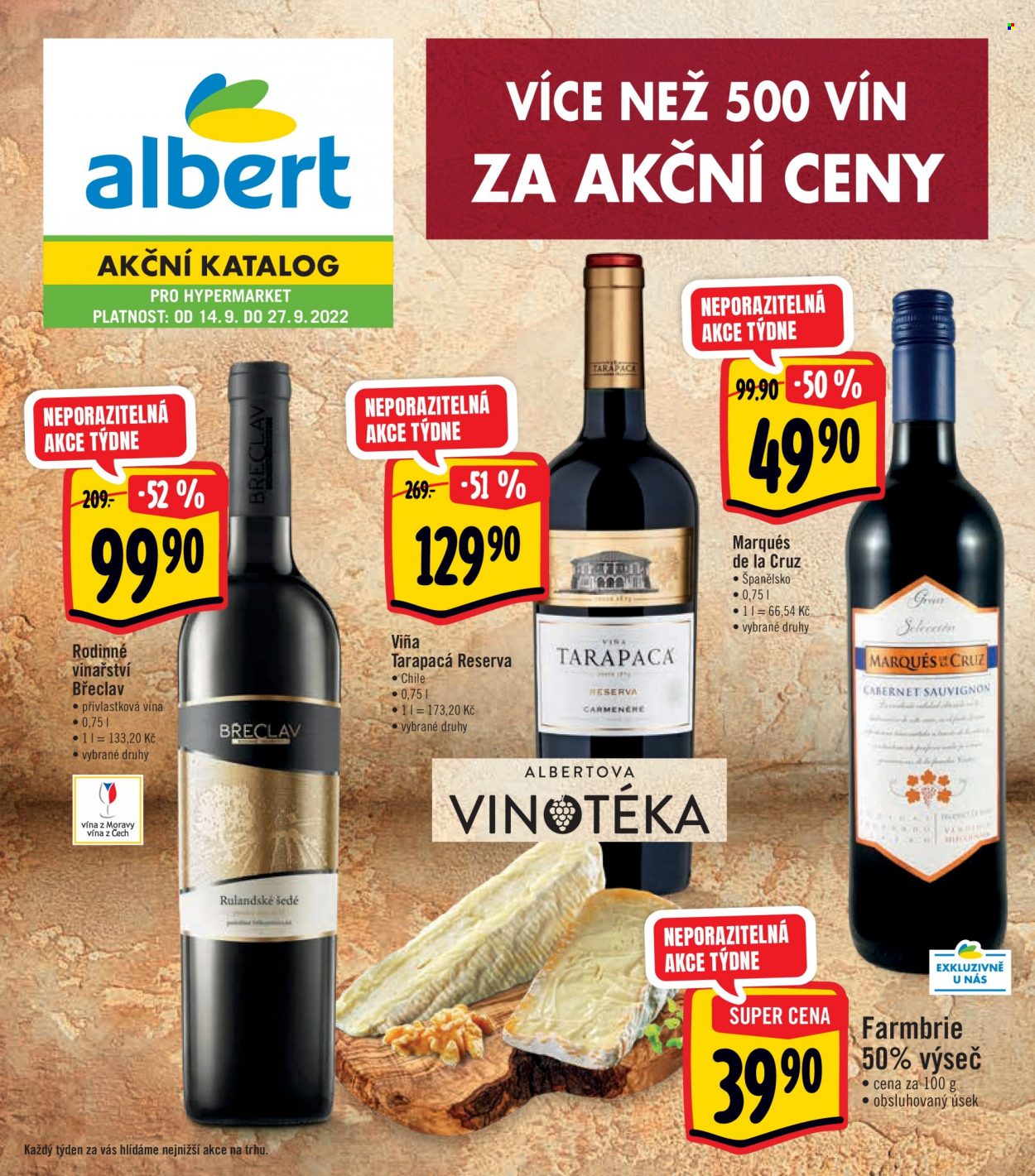 Leták Albert Hypermarket - 14.9.2022 - 27.9.2022. Strana 1