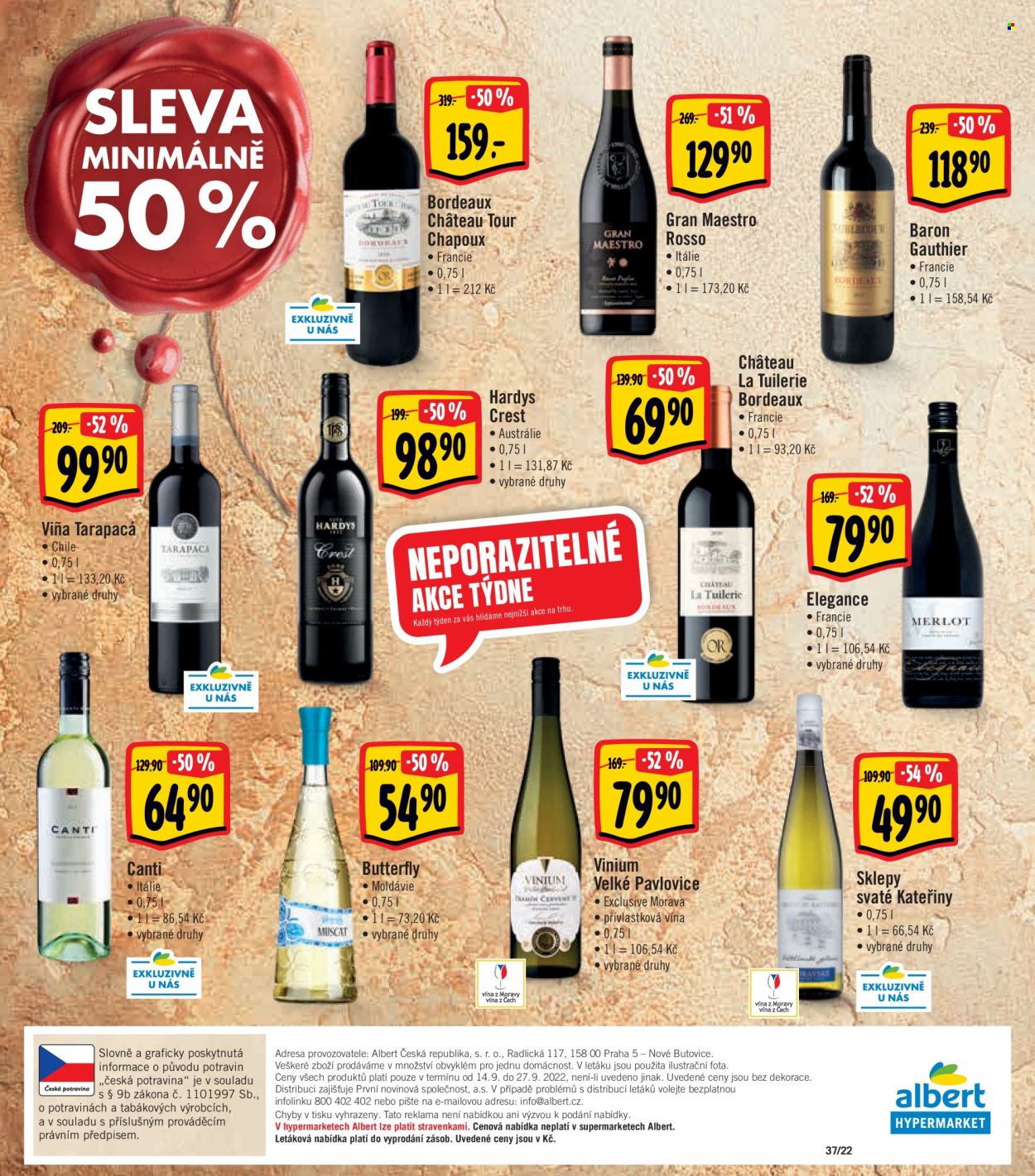 Leták Albert Hypermarket - 14.9.2022 - 27.9.2022. Strana 16