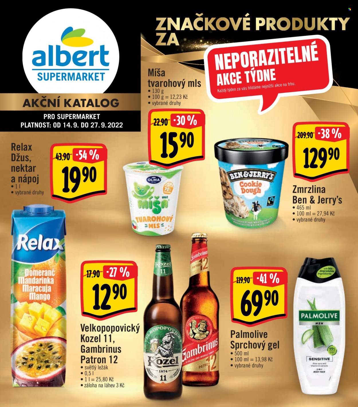 Leták Albert Supermarket - 14.9.2022 - 27.9.2022. Strana 1
