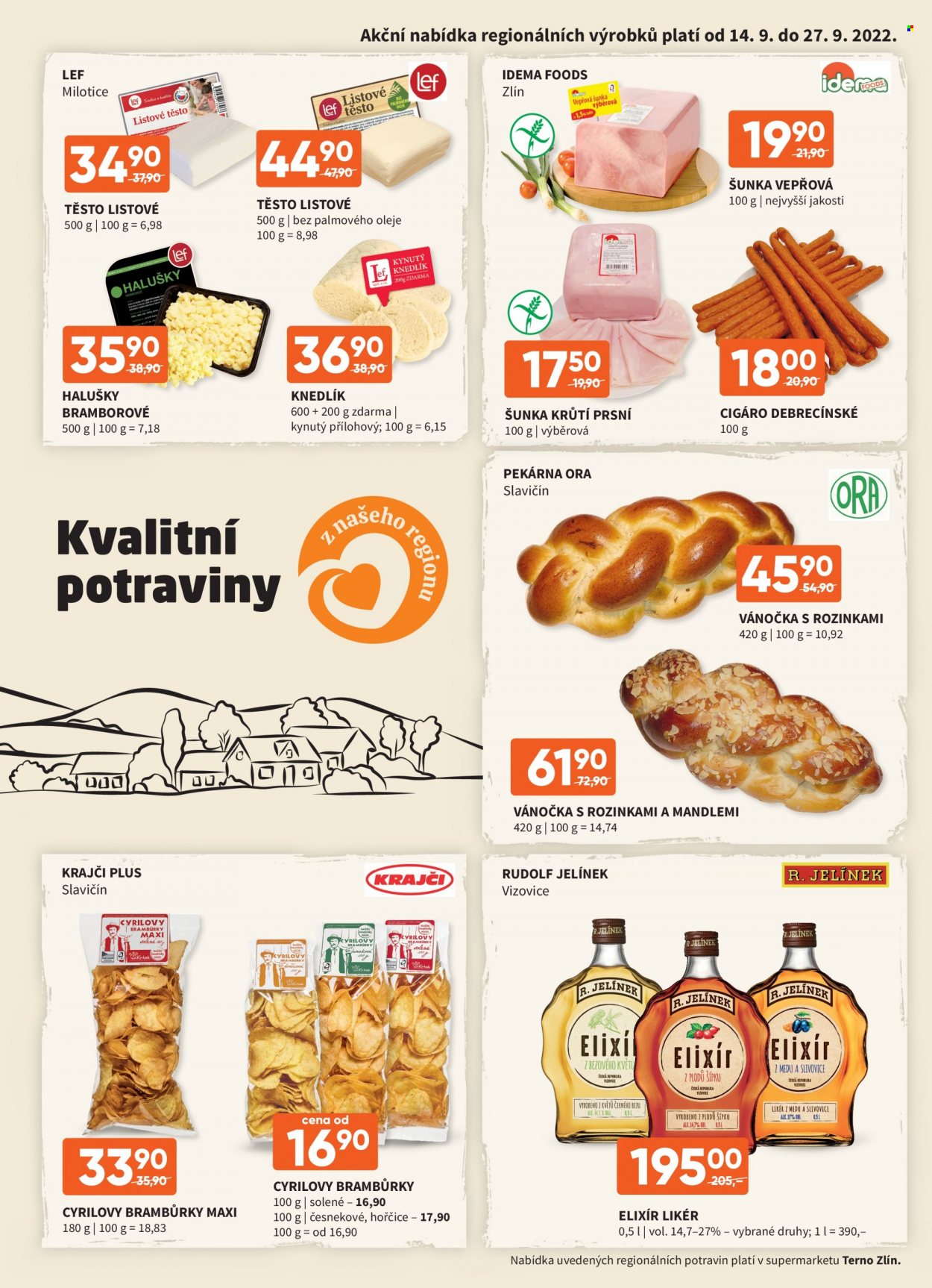 Leták coop TERNO - 14.9.2022 - 27.9.2022. Strana 1