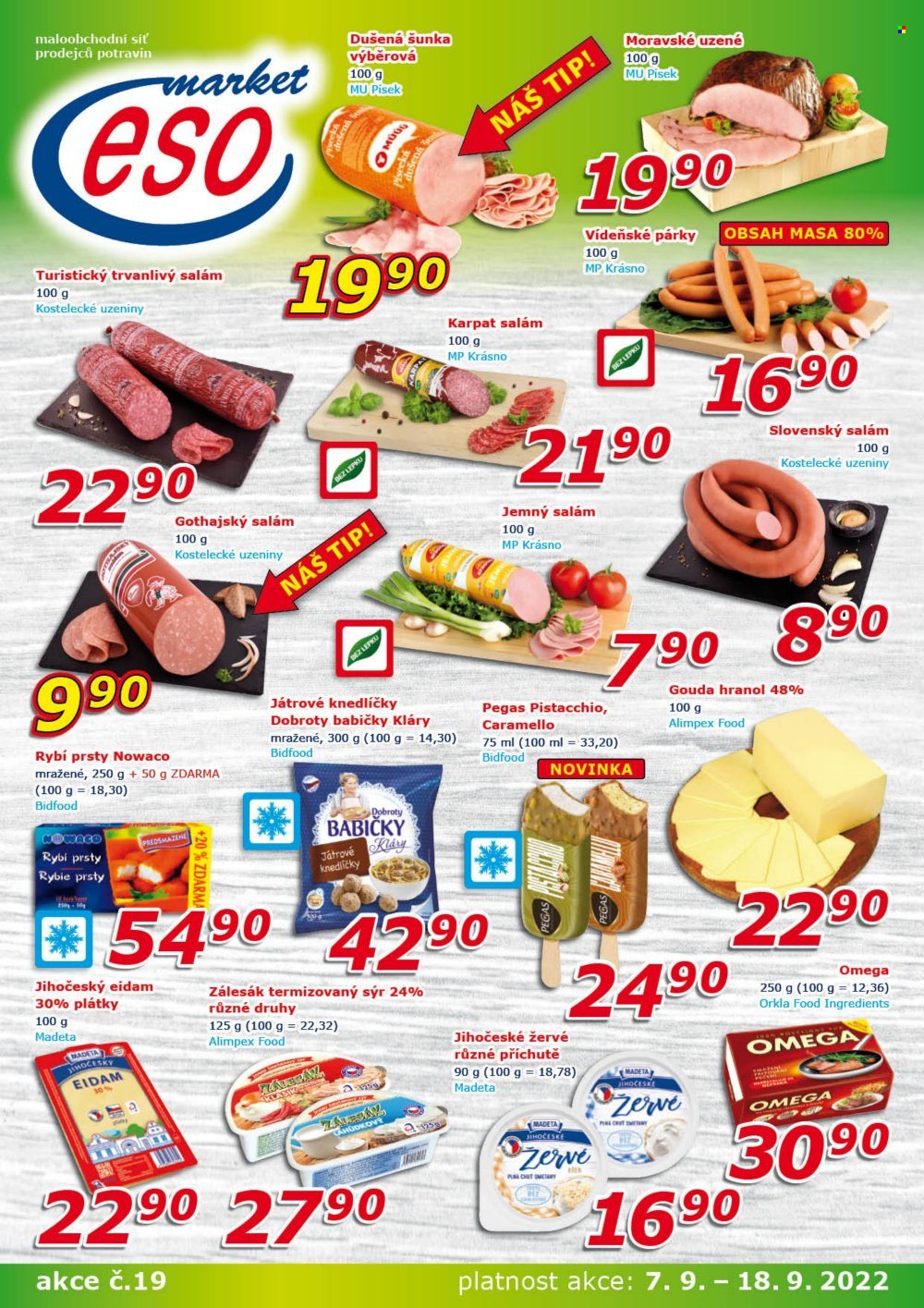 Leták ESO MARKET - 7.9.2022 - 18.9.2022. Strana 1