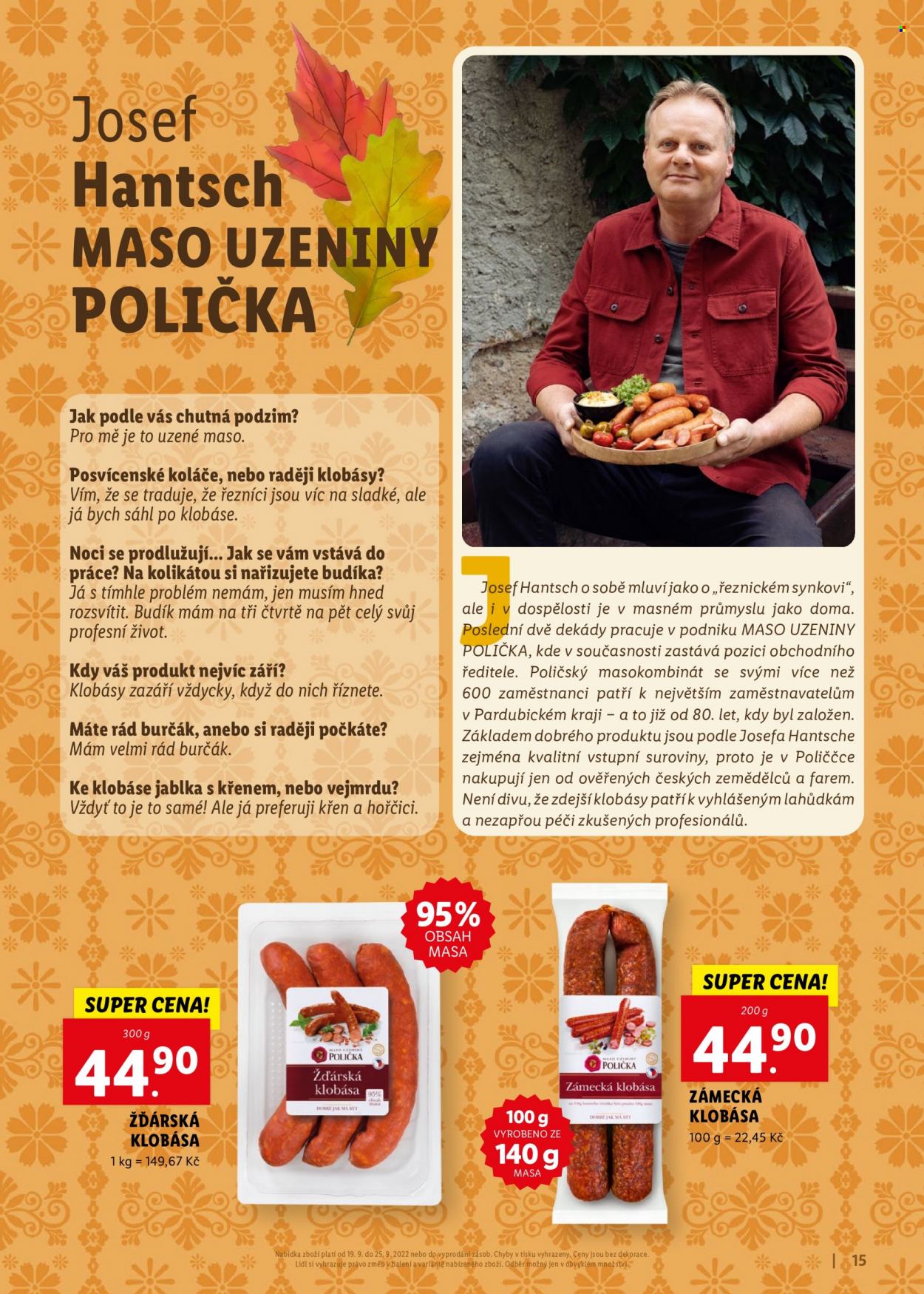 Leták Lidl - 19.9.2022 - 25.9.2022. Strana 15