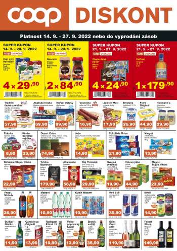 Leták coop DISKONT - 14.9.2022 - 27.9.2022.