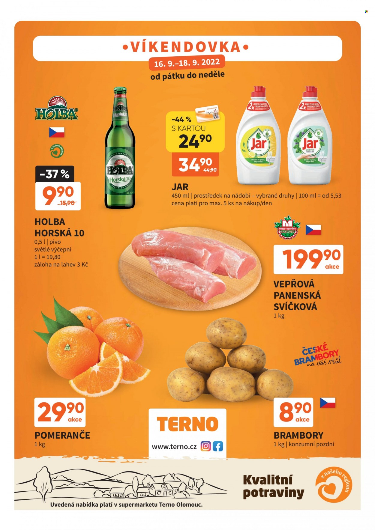Leták coop TERNO - 16.9.2022 - 18.9.2022. Strana 1