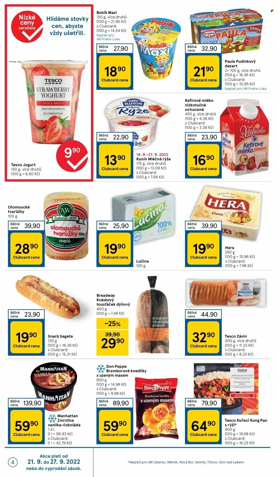 Leták TESCO supermarket - 21.9.2022 - 27.9.2022. Strana 4