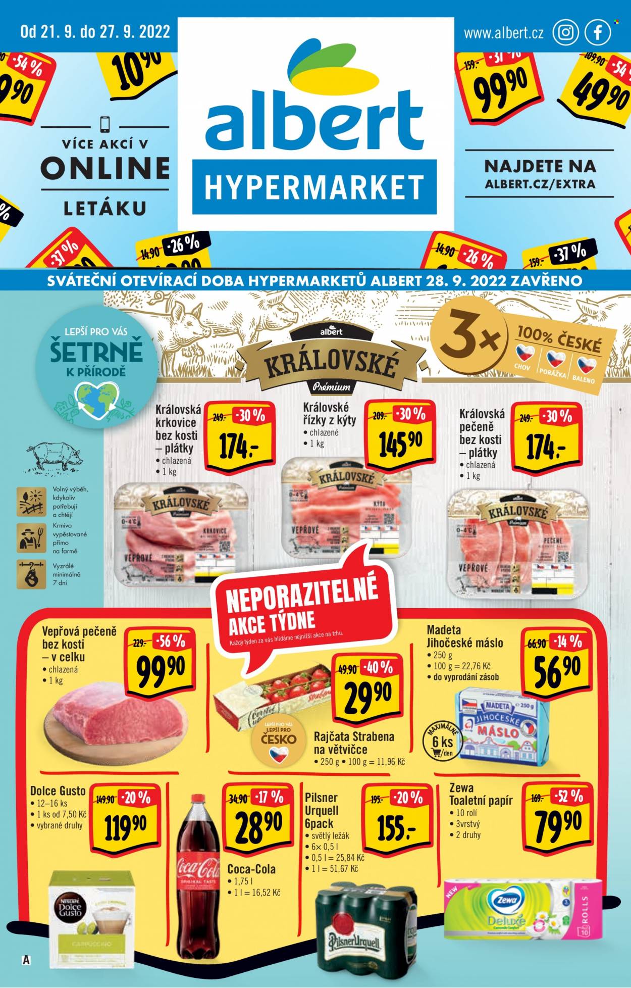 Leták Albert Hypermarket - 21.9.2022 - 27.9.2022. Strana 1