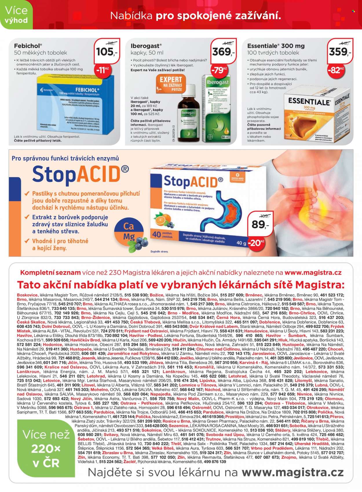 Leták Magistra Lékárny - 19.9.2022 - 23.10.2022. Strana 8