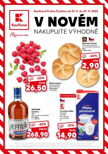 Leták Kaufland - 21.9.2022 - 27.9.2022.