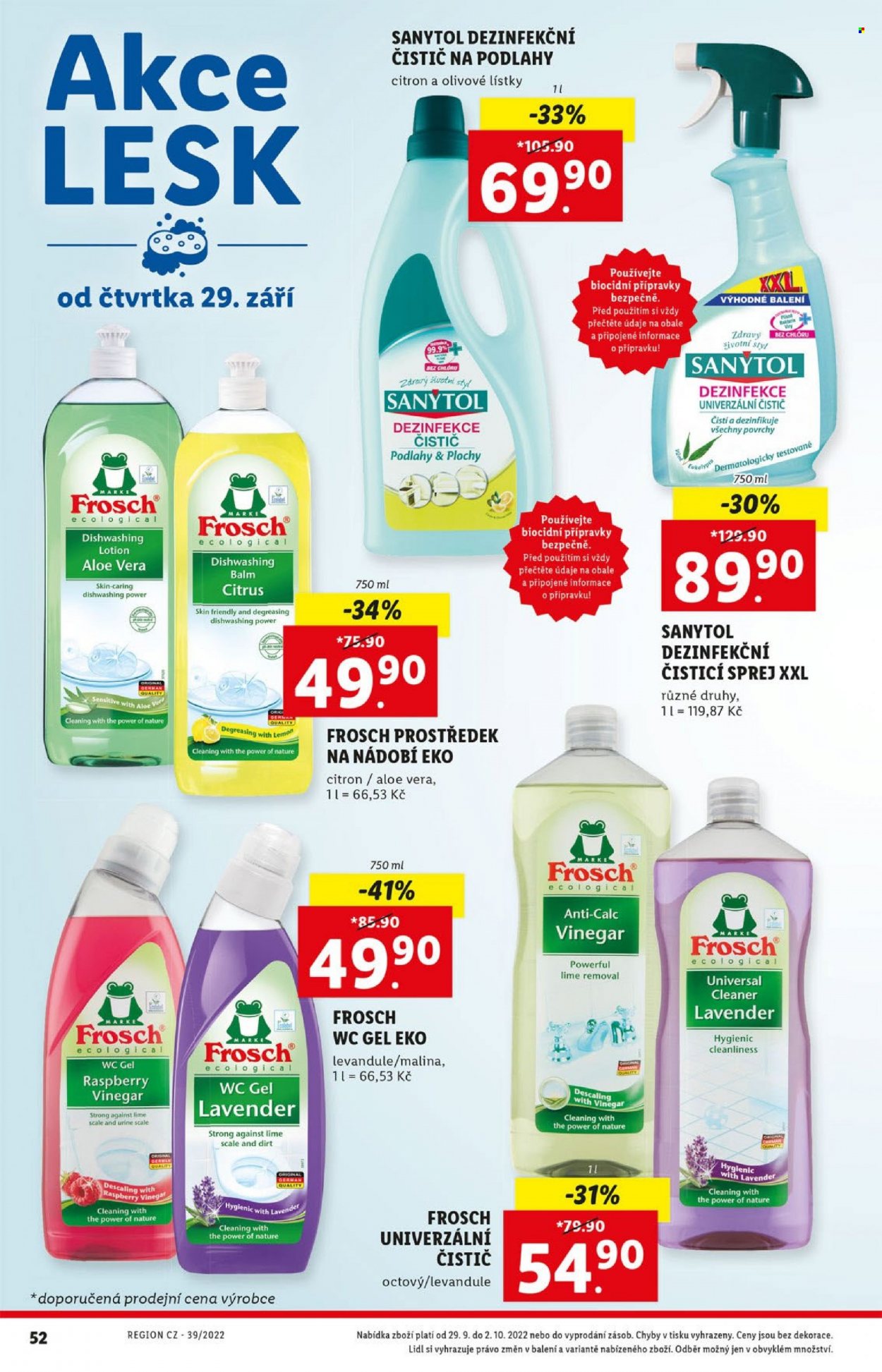 Leták Lidl - 26.9.2022 - 2.10.2022. Strana 52