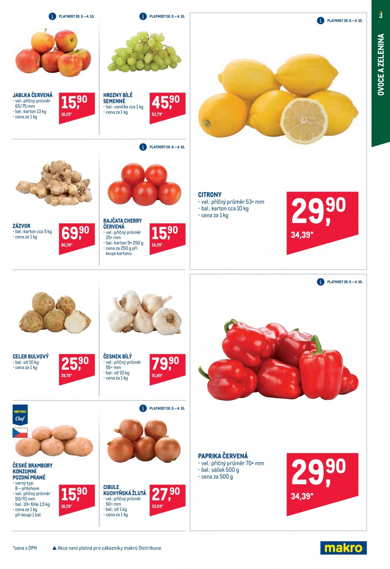 Leták MAKRO - 28.9.2022 - 11.10.2022. Strana 3