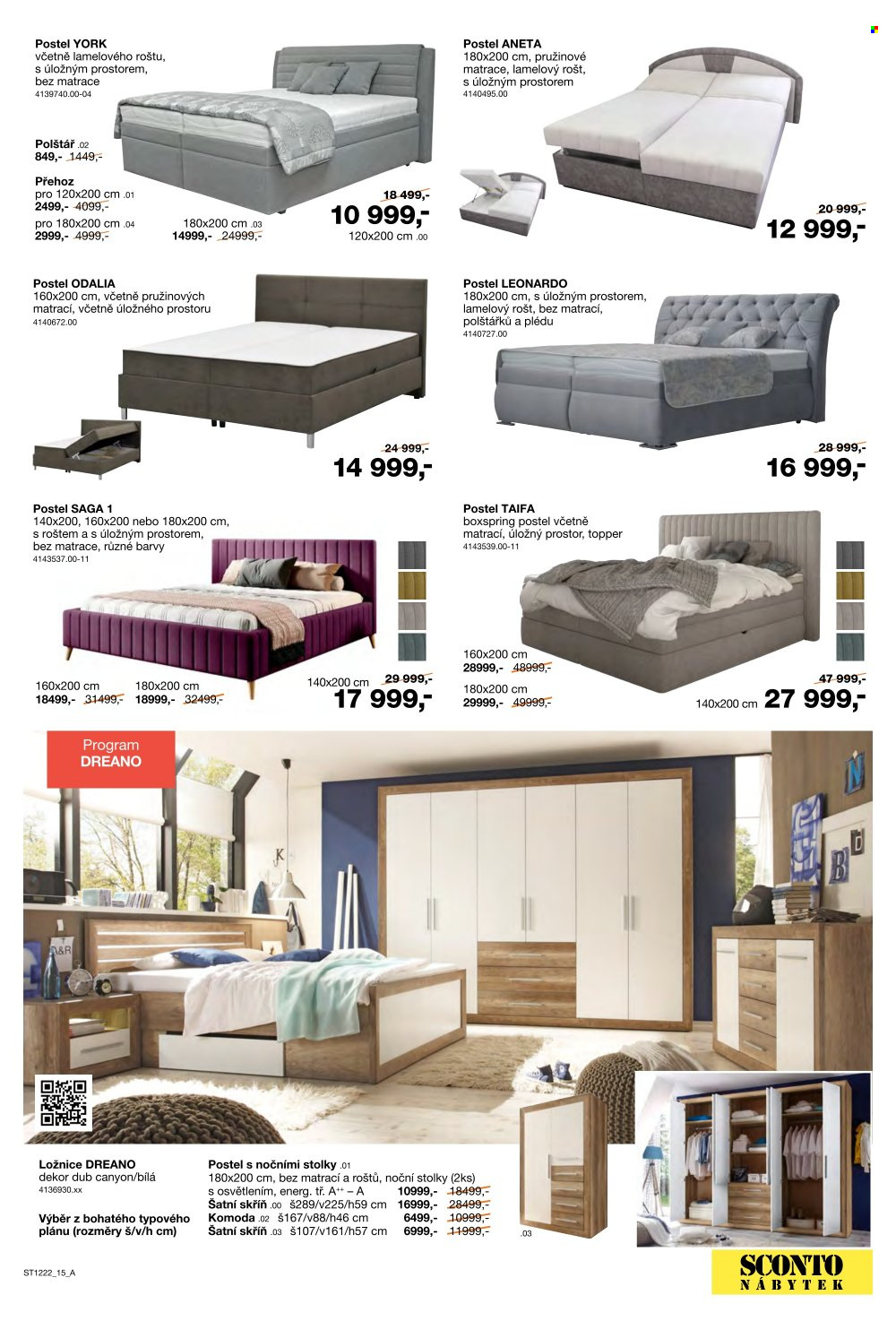 Leták SCONTO NÁBYTEK - 23.9.2022 - 13.10.2022. Strana 15