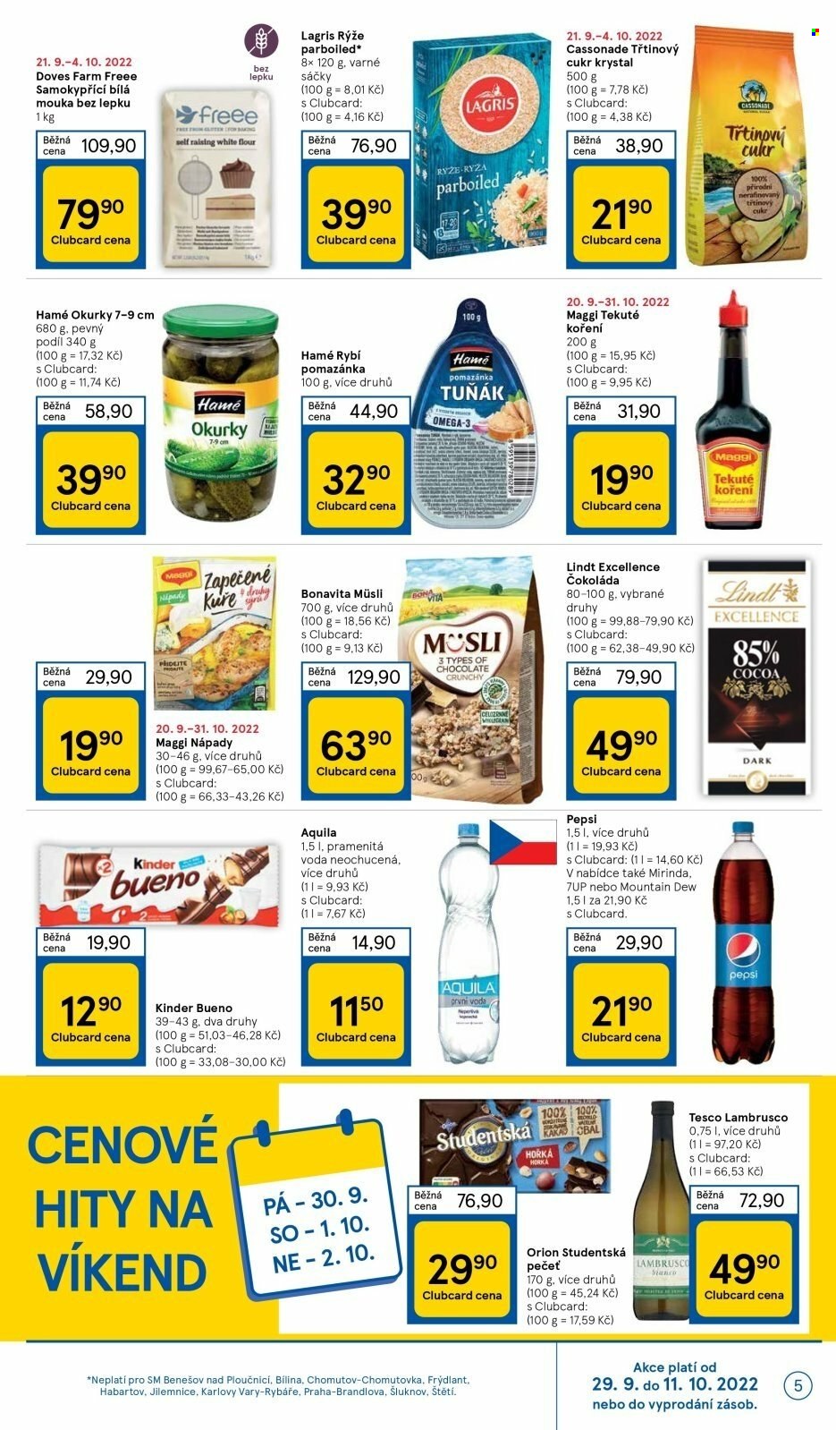 Leták TESCO supermarket - 29.9.2022 - 4.10.2022. Strana 5