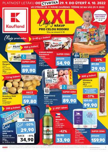 Leták Kaufland - 29.9.2022 - 4.10.2022.