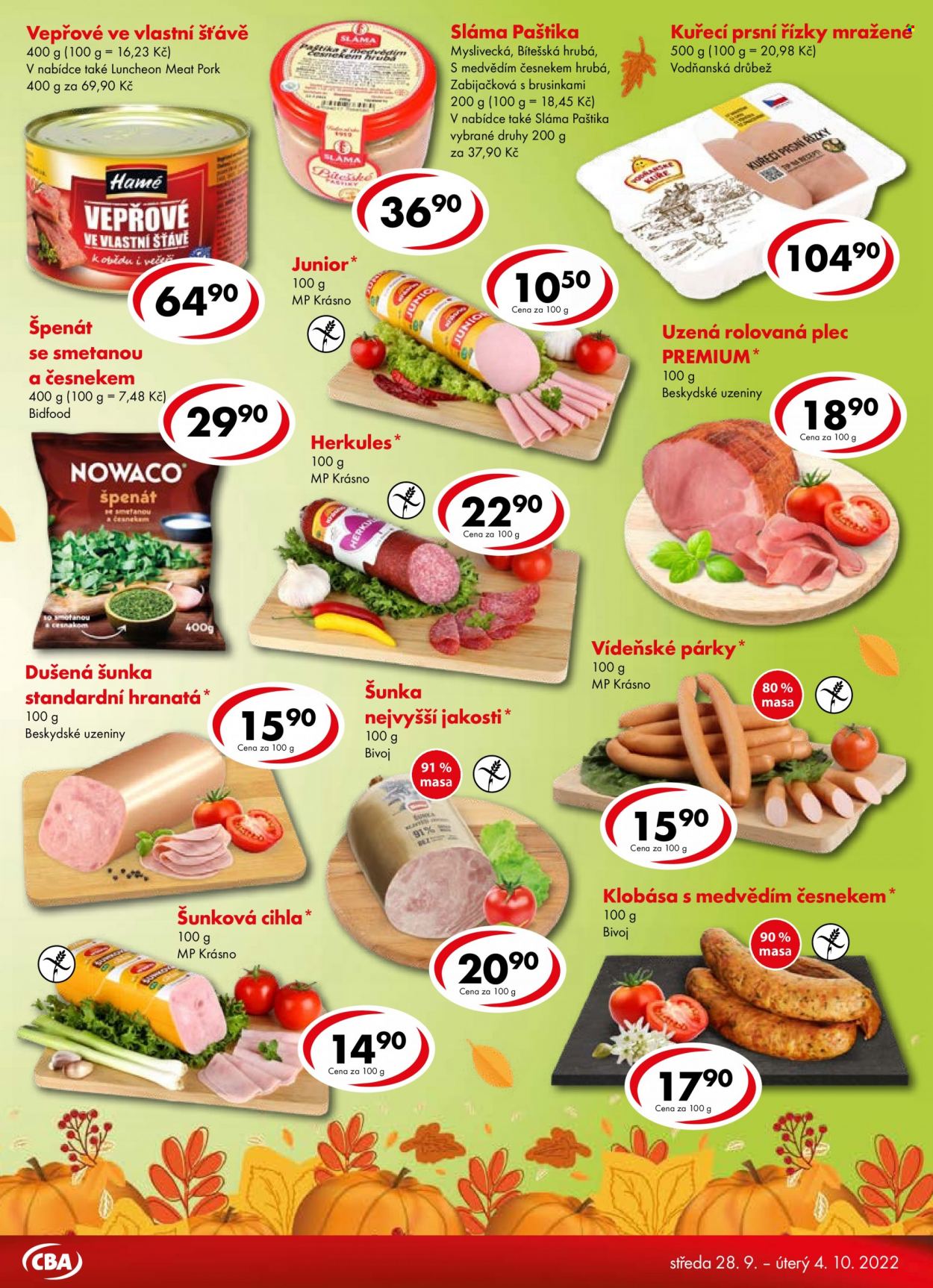 Leták CBA Premium - 28.9.2022 - 4.10.2022. Strana 3
