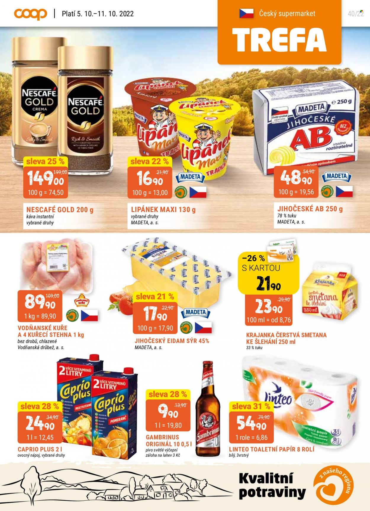 Leták TREFA coop - 5.10.2022 - 11.10.2022. Strana 1