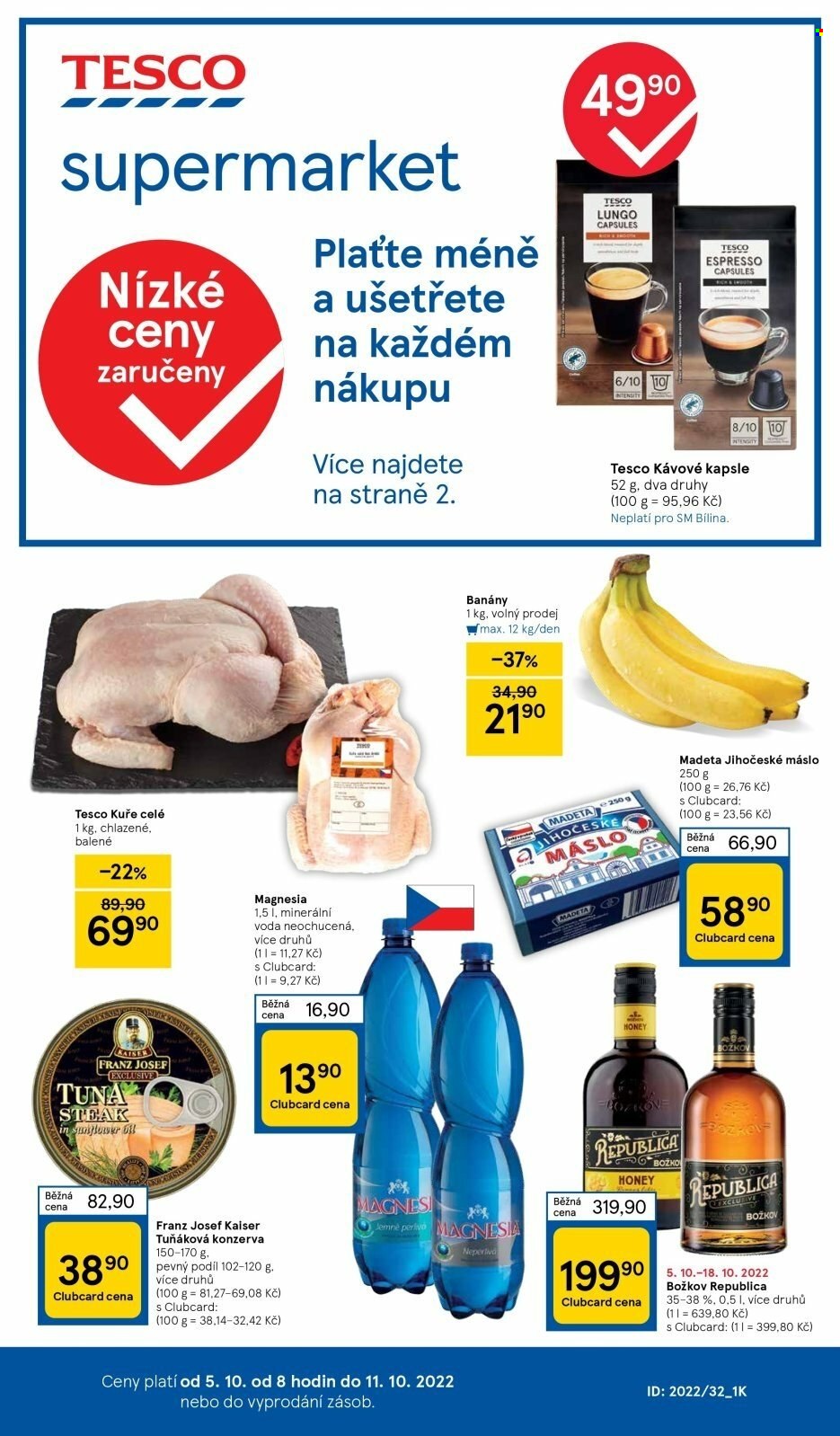Leták TESCO supermarket - 5.10.2022 - 11.10.2022. Strana 1