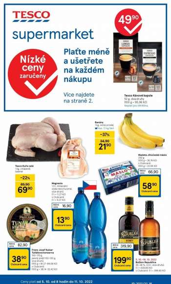 Leták TESCO supermarket - 5.10.2022 - 11.10.2022.