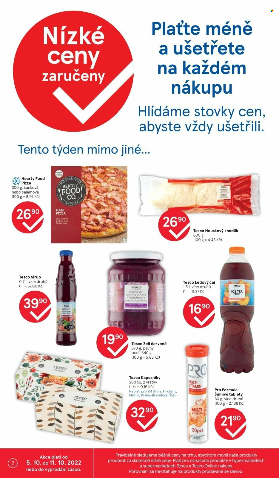 Leták TESCO supermarket - 5.10.2022 - 11.10.2022. Strana 2