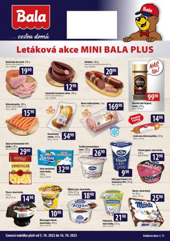 Leták Bala - 5.10.2022 - 16.10.2022.