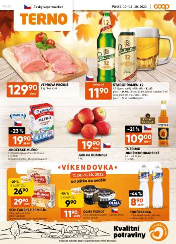 Leták coop TERNO - 5.10.2022 - 11.10.2022.