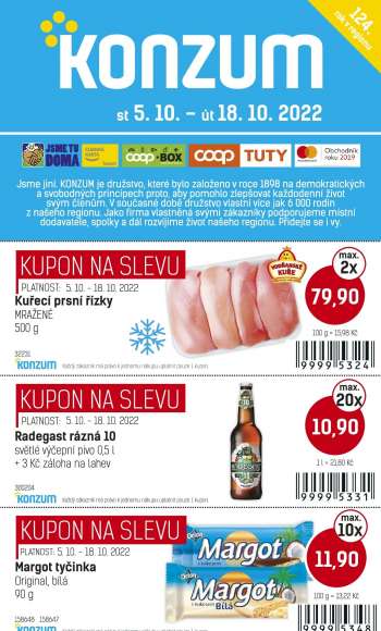 Leták Konzum - 5.10.2022 - 18.10.2022.