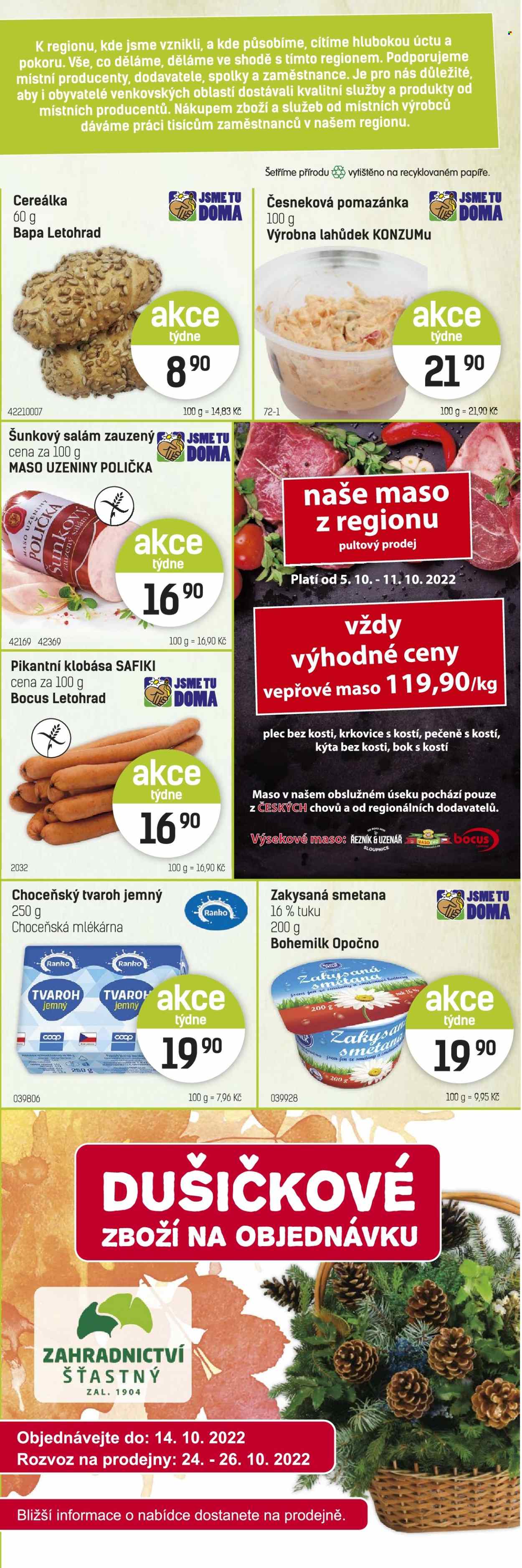 Leták Konzum - 5.10.2022 - 18.10.2022. Strana 3