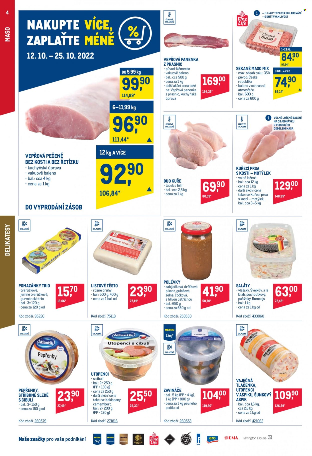 Leták MAKRO - 12.10.2022 - 25.10.2022. Strana 4
